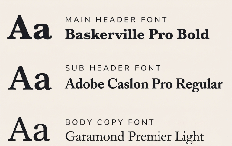 TYPOGRAPHY + COLORS