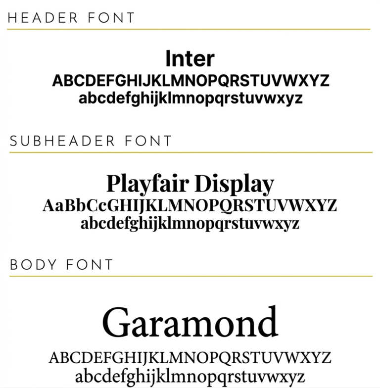 Typography + Colors